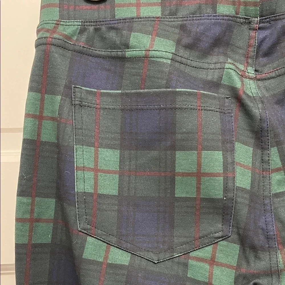 Sanctuary x Anthropologie Green Plaid Leggings - Size Medium